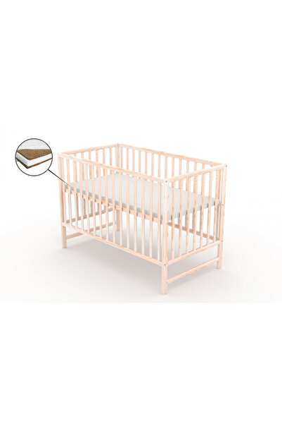 Vessanti Pătuț Clasico Natur + Saltea Nucă de Cocos 8 cm