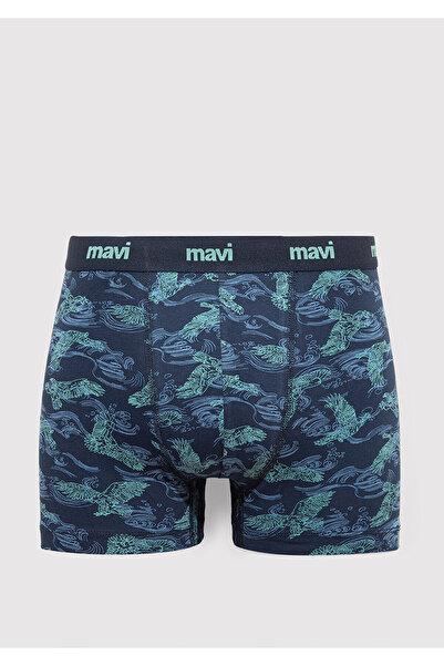 Mavi Kartal Baskılı Lacivert Boxer 092434-33482