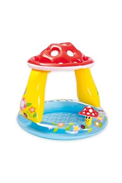 Intex Piscină gonflabilă pentru copii, Baby, ciupercă multicoloră, 45 litri, ...