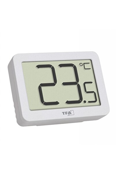TFA Termometru digital de camera, cu suport magnetic, alb, 30.1065.02