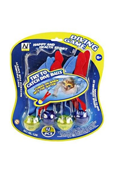 LeanToys Set 4 mingi cu lumini de scufundare, NL-12B