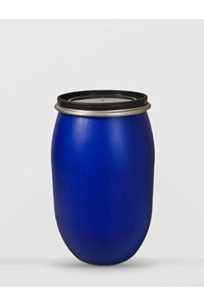 sterk Bidon 60 litri, cu cerc metalic, Plastic Albastru