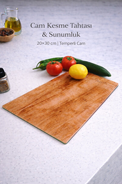 CONCEPT CAM لوح تقطيع زجاجي، 20 × 30 سم، 4 مم