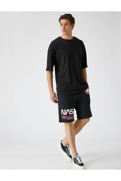 Koton Bermudské šortky NASA s licencí, bavlněné