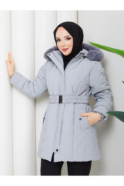 ESLEMNUR Nova fabric puffy coat 85cm