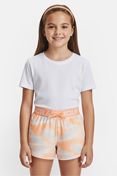 Under Armour شورت تدريب رياضي مناسب للفتيات الصغيرات، متعدد الألوان