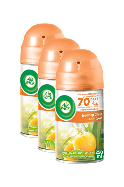 Air Wick عبوة إعادة تعبئة بخاخ معطر جو فريشماتيك، برائحة الحمضيات الفوارة، 25...