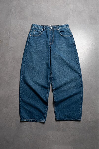 GRJ denim Heritage Blue Wide Leg Super Baggy Blue Men's Jean Pants