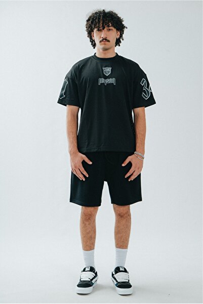 Twobucks Black Pique Men's Shorts