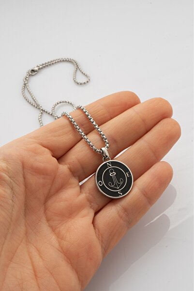 UKHWD SUPPLY Pusula Çapa 316L Çelik Kolye KA1178SY