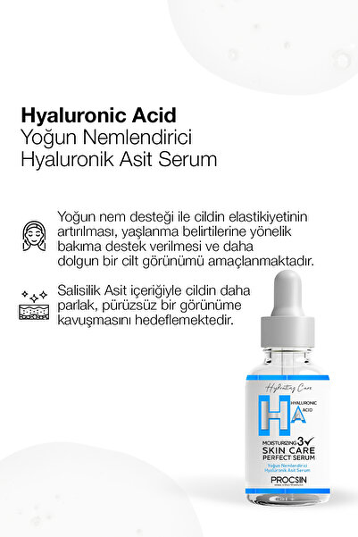 PROCSIN Yoğun Nemlendirici Hyaluronik Asit Serum 20 ml