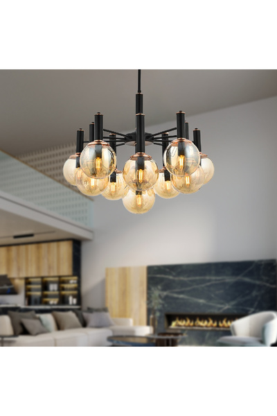 Apliqa Erna 11Li Sarkıt Modern Genç Odası Yatak Odası Mutfak Salon Avize