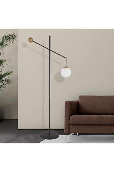 Apliqa Thunder Siyah Eskitme Metal Kafe Restoran, Salon, Oturma Odası Köşe Lambader