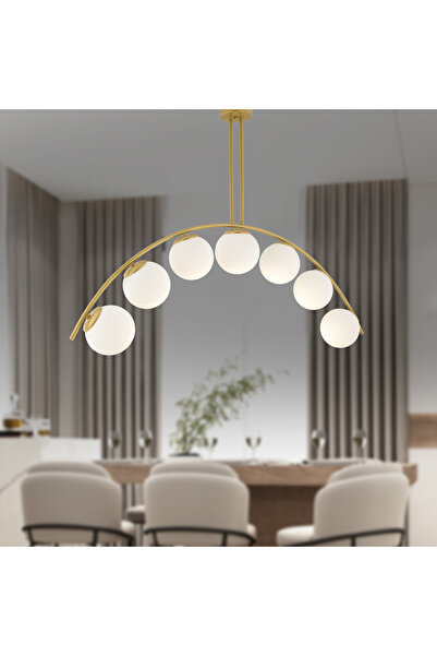 Apliqa Fralde 7 Li Gold Modern Mutfak Cafe Restoran için Uygun Retro Salon Avize