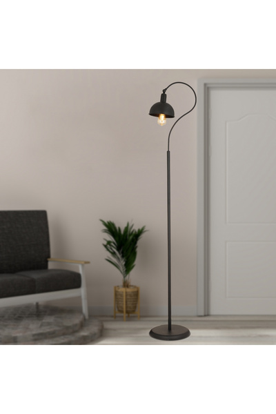 Apliqa Angora Siyah Dekoratif Tasarım Retro Modern Metal Lambader