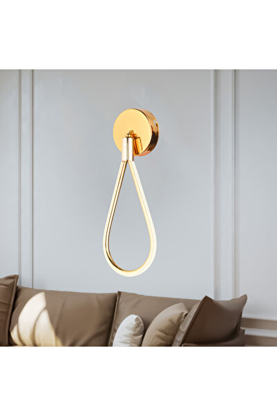 Apliqa Selion Gold Modern Tasarım Banyo Koridor Ledli Salon Aplik