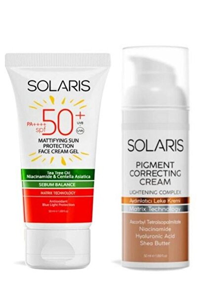 SOLARIS Yağlı Cilt Tipleri İçin Mat Bitişli Jel Güneş Kremi SPF 50+ (50 ml) v...