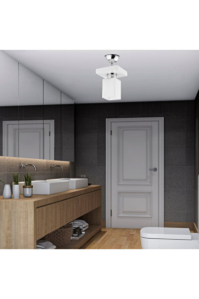 Apliqa Kare Tekli Modern Plafonyer Genç Odası MutfakYatak Odası Avize