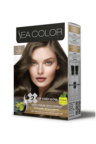 Sea Color Set Saç Boya 7.11 Yoğun Küllü Kumral