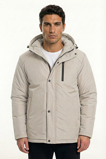 D1fference Pánsky vetruodolný zimný kabát, kabát a parka s kapucňou