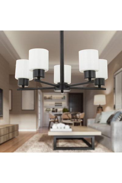 Apliqa Lima 5 Kollu Modern Yatak Odası Mutfak Salon Avize