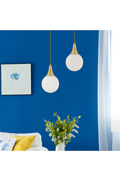 Apliqa Damla 2 Li Yuvarlak Eskitme Modern Sarkıt Mutfak Oturma Odası Salon Sarkıt Avize