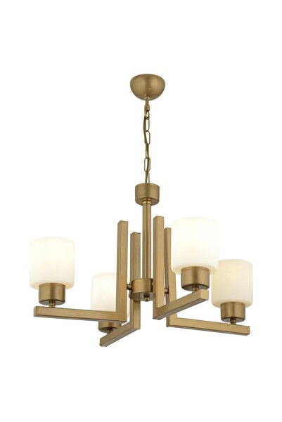 Apliqa Torqu 4 Lü Eskitme Boyalı Beyaz Camlı Modern Genç Odası Yatak Odası Salon Avize