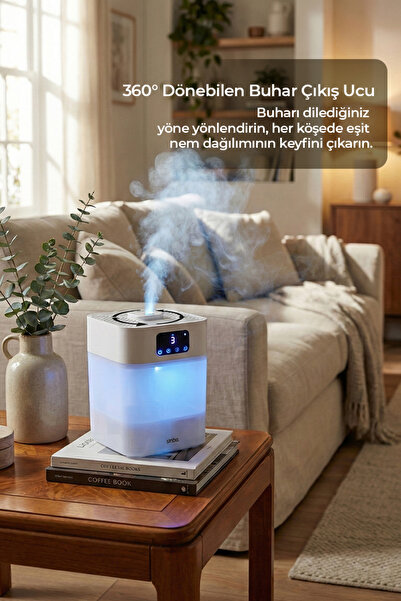 Sinbo 5.5L Ultrasonik Hava Nemlendirici 7 Modlu Gece Lambası Saat Ayarlı ve Sessiz Çalışma SAH-6119
