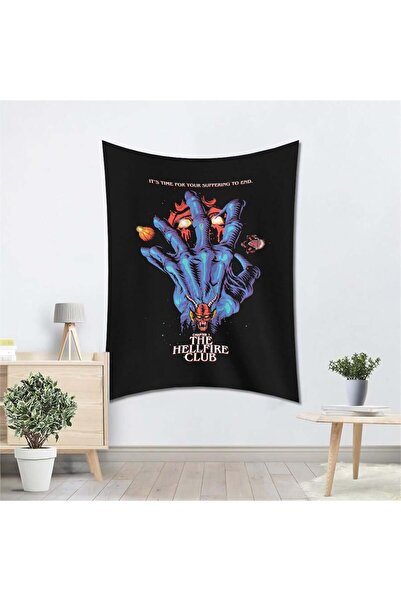 Köstebek 70 X 100 Cm Stranger Things 4. Sezon Dustin Hellfire Club Poster Duv...
