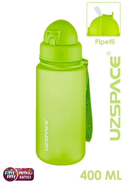 Uzspace زجاجة مياه تريتان خضراء 400 مل - 3024