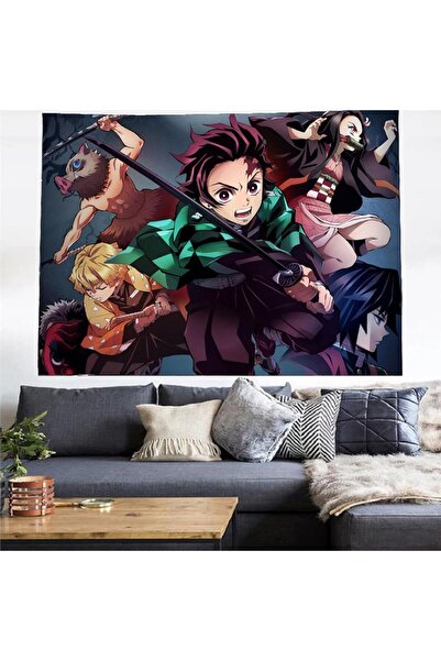 Köstebek Anime 70 X 100 Cm Demon Slayer Golden Shot Duvar Halısı