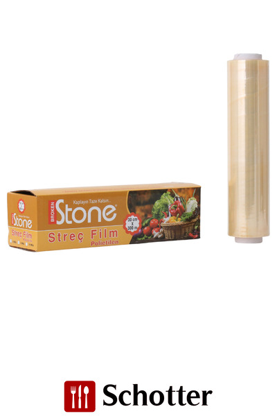 Broken Stone فيلم تغليف الطعام من البولي إيثيلين - 30 سم × 300 متر - 8 ميكرون...