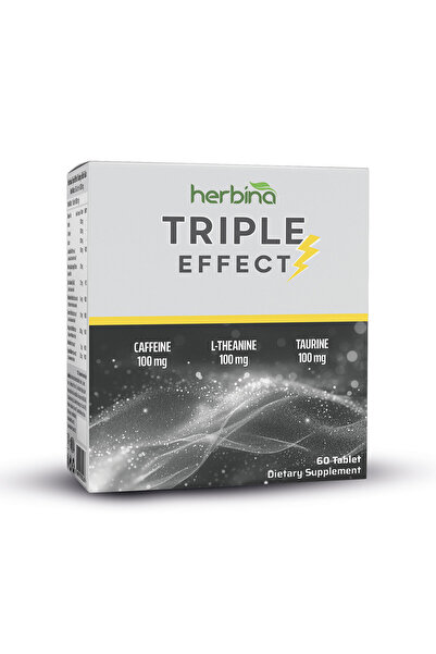 Herbina TRIPLE EFFECT KAFEİN,L-TEANİN,TAURİN 30 TABLET