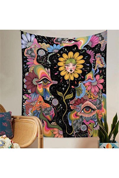 Köstebek 70 X 100 Cm Acidic Art - Sunflower Girl Duvar Halısı