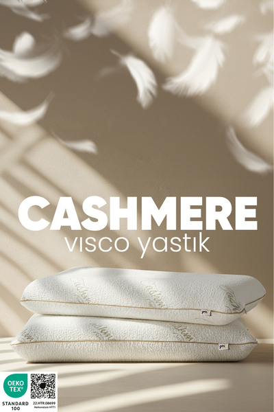 Pillow Market Kaşmir Visco Yastık - Özel Büyük Boy Cashmere Uyku Yastığı - [O...