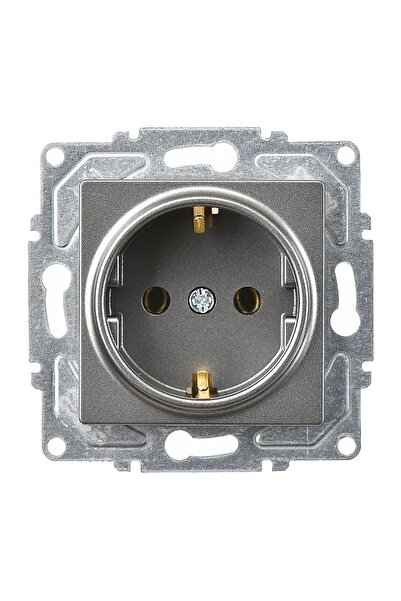 Günsan Eqona Füme Topraklı Priz Mekanizma