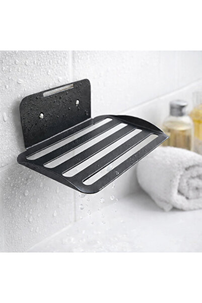 ardini Ki̇taro Adhesive and Screw Soap Dispenser Oval Matte Black