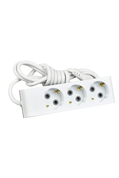 Günsan Üçlü Çocuk Korumalı Topraklı Grup Priz 2 Metre