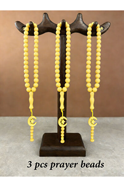 Nobrand 3 Pack/33 Acrylic Prayer Beads/Tasbih/12mm/for daily prayer, meditation