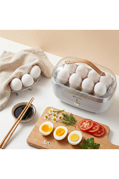 rebune جهاز سلق البيض الكهربائي سعة 8 بيضات بقدرة 400 واط مع إنذار أمان وتحكم...