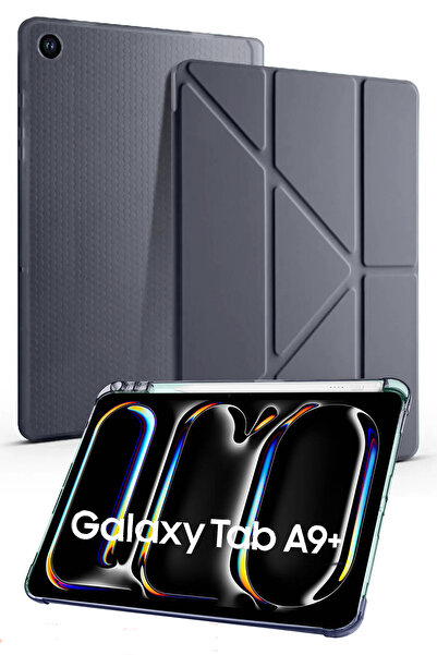 Nezih Case Samsung Galaxy Tab A9 Plus 11 Inc (X210) Kalem Bölümlü Standlı Uyk...