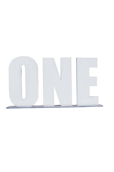 OEM Decor Personalizabil Cifre din lemn ONE - 58 L x 38 H (cm)