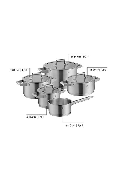 WMF Comfort Line Steel Cookware Set 5 Pieces