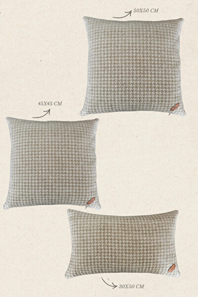 Maison Pactole Kazayağı Bej Dolgulu Kırlent -CLIO-