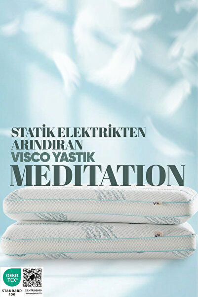 Pillow Market Dinlendirici Visko Yastık - Meditation Ortopedik Visco Yastık -...