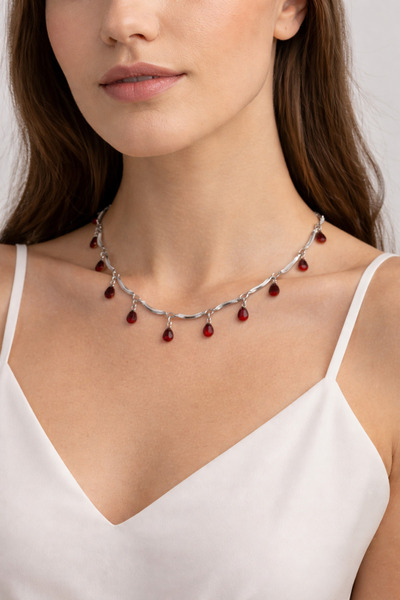 charmove ile kendinizi şımartın Kadın Gümüş Renk Zirkon Taşlı Damla Model Kol...