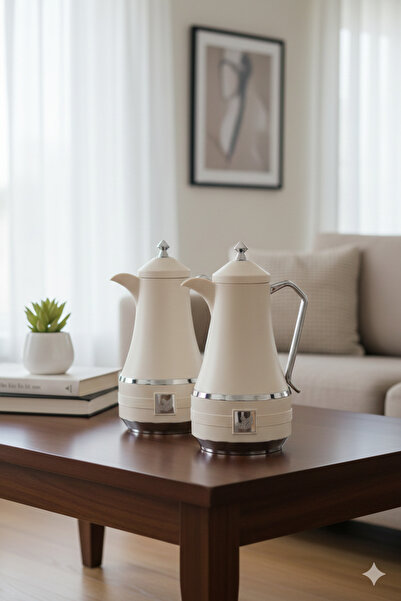 Generic طقم ترامس قهوة وشاي 1 لتر