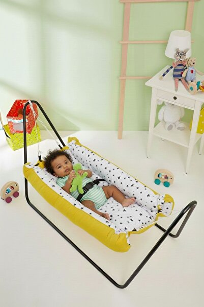 Svava Portatif Bebek Hamak Beşik (Sarı)