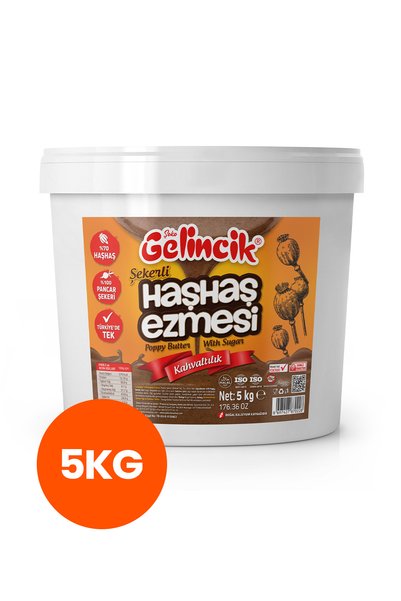 Gelincik Kahvaltılık Sürülebilir Doğal Katkısız 5kg Özel Üretim Şekerli Haşha...