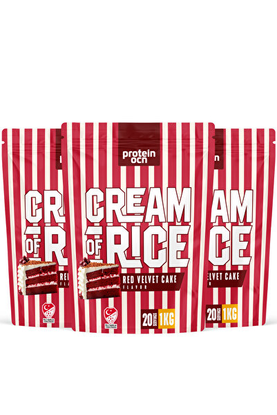 Proteinocean Cream Of Rice | Pirinç Kreması - Red Velvet / 1kg X 3 Adet